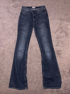 Shyanne Dark Blue Flare Jeans